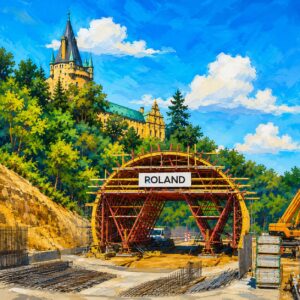 Pod hradem Stránov vzniká tunel